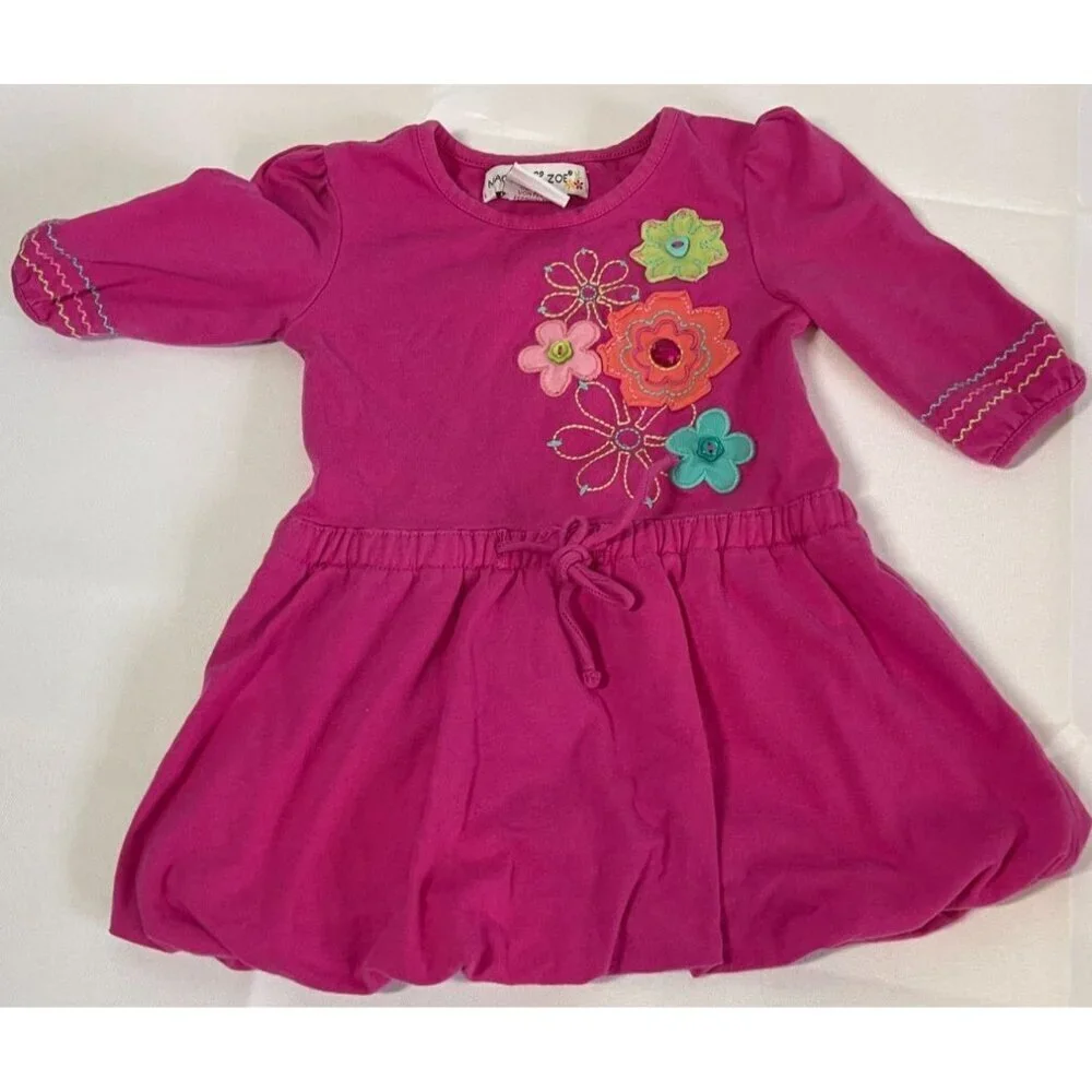 Lot of 3 Baby GIrl 12 Months Clothing‎ Jeans, One Piece, Dress Carters